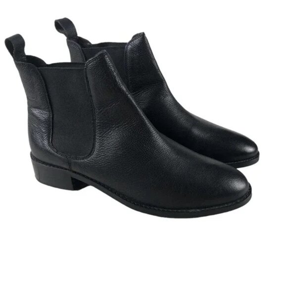 ASOS black Faux leather Chelsea bootie 8.5 - Picture 7 of 7